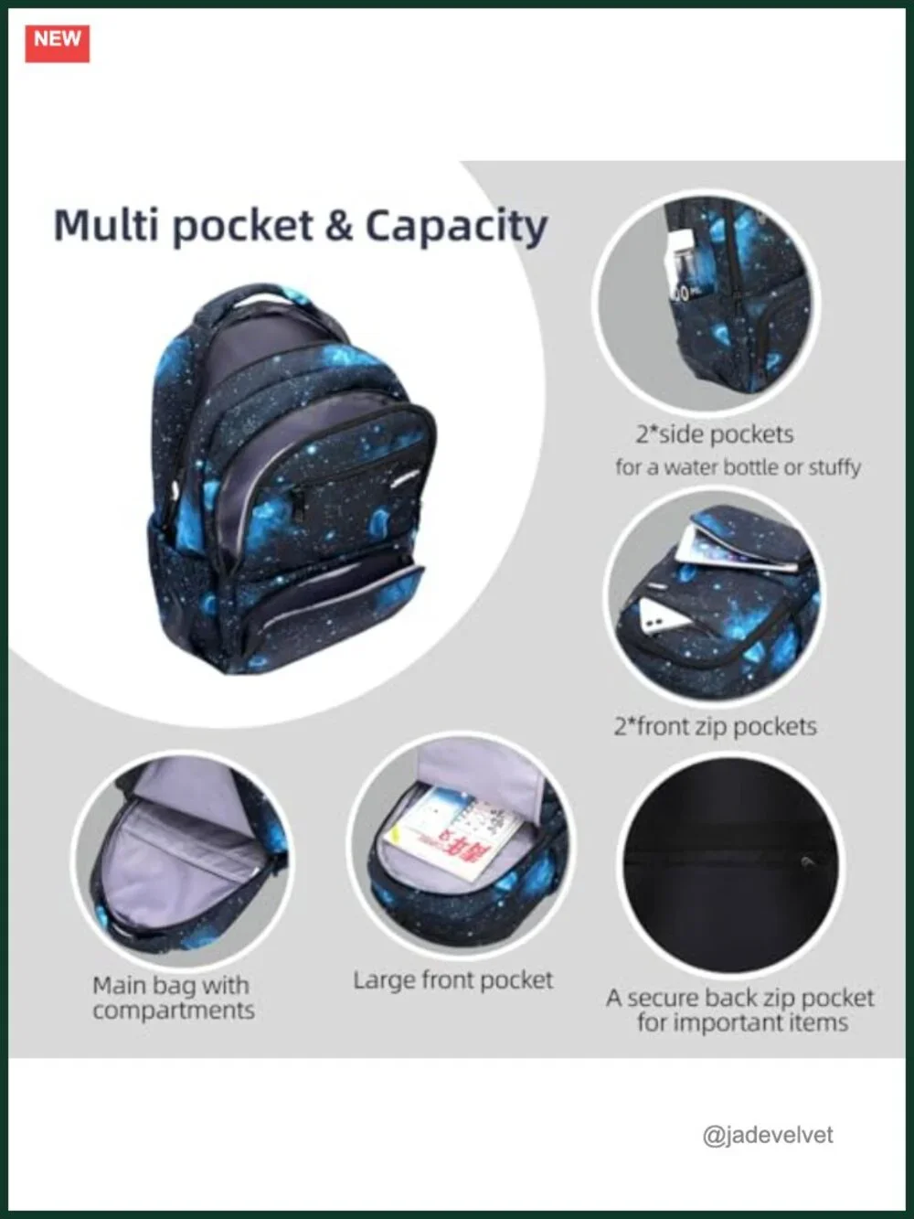 Kids Backpack for Boys Girls Elementary Daypack Lightweight Water Resistant